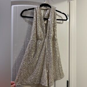 Bella and Bloom gold/silver romper